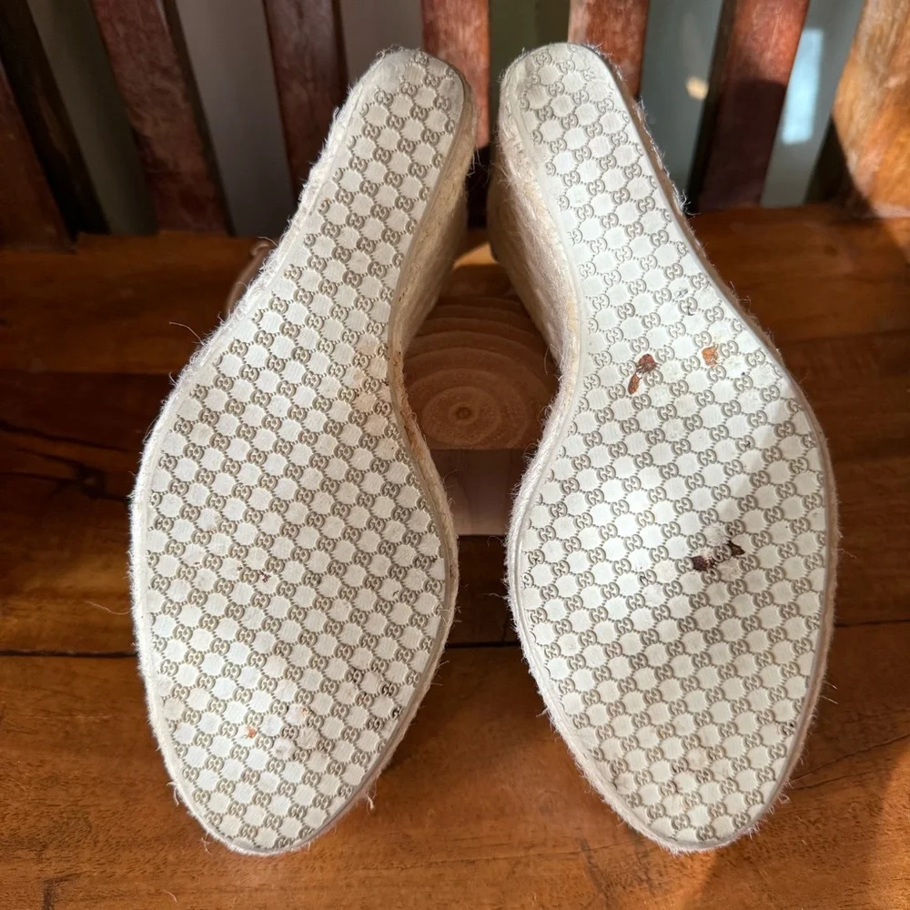 Gucci Cruise 2007 Runway Flora Espadrille Wedges – 7.5 - Picture 12 of 16